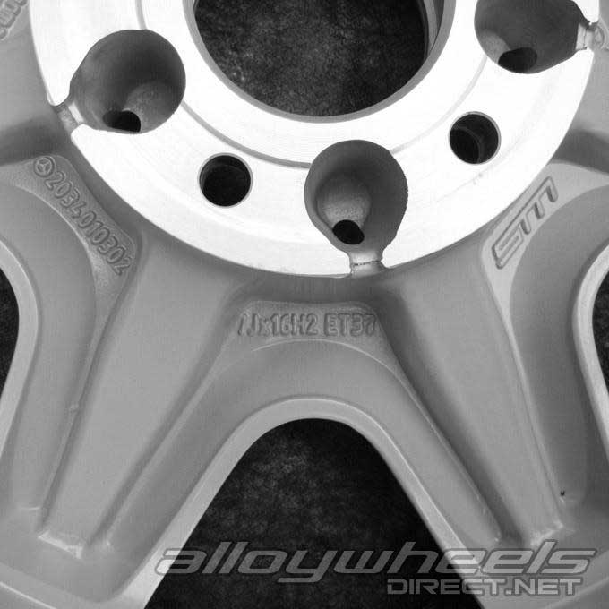Mercedes Elnath [203-16] Standard Silver Alloy Wheel Product Image #4