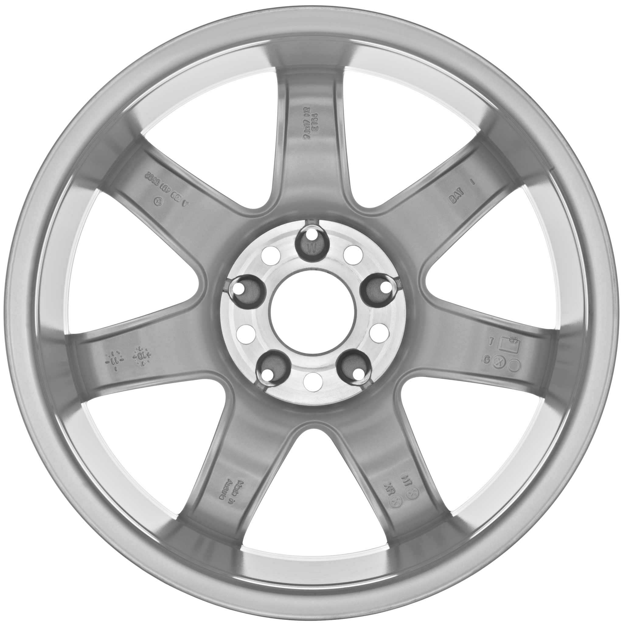 Mercedes 7 Spoke [169-17] Sterling Silver Alloy Wheel Product Image #3
