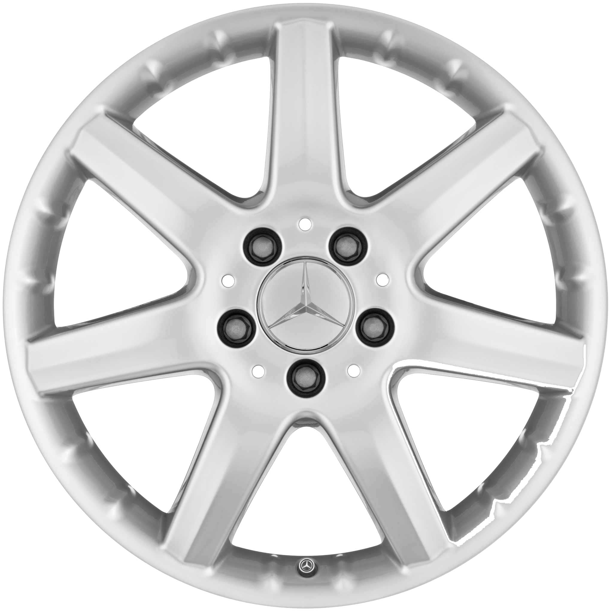 Mercedes 7 Spoke [169-17] Sterling Silver Alloy Wheel Product Image #1