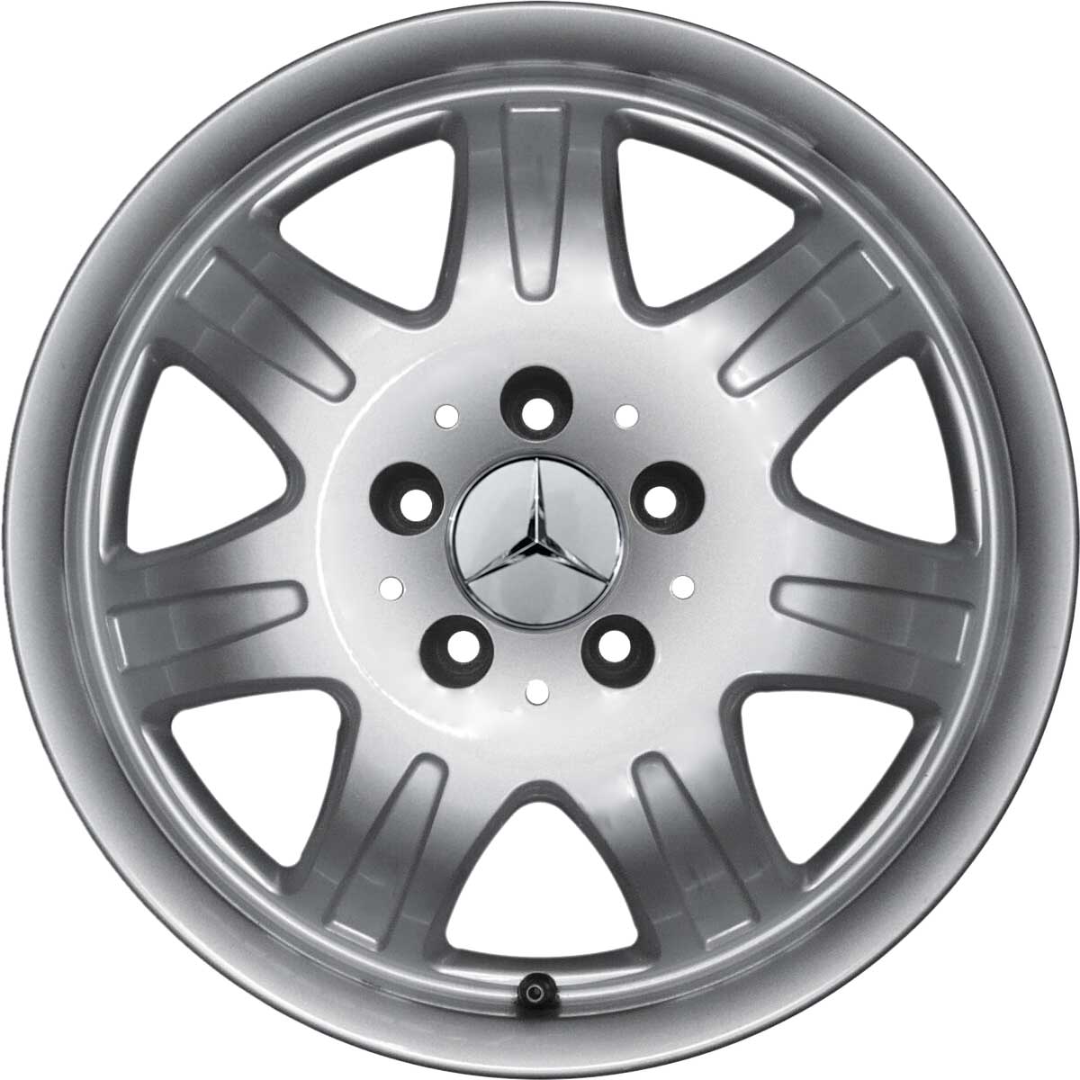 Mercedes 7 Spoke [171-16] Titanium Silver Alloy Wheel Product Image #1