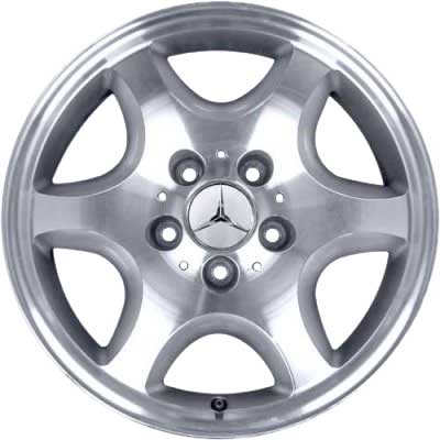 Mercedes Lucida [170-16] Standard Silver with High Sheen Alloy Wheel Product Image #1