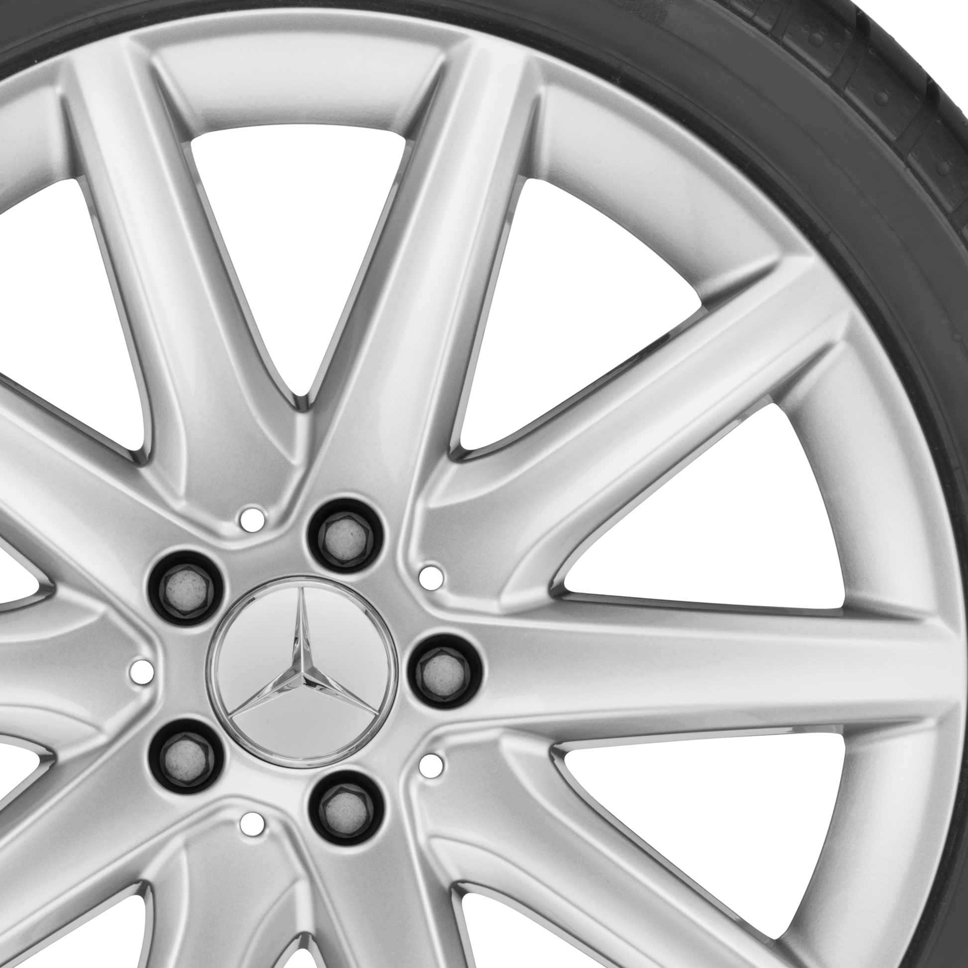 Mercedes 10 Spoke [251-19] Titanium Silver Alloy Wheel Product Image #2