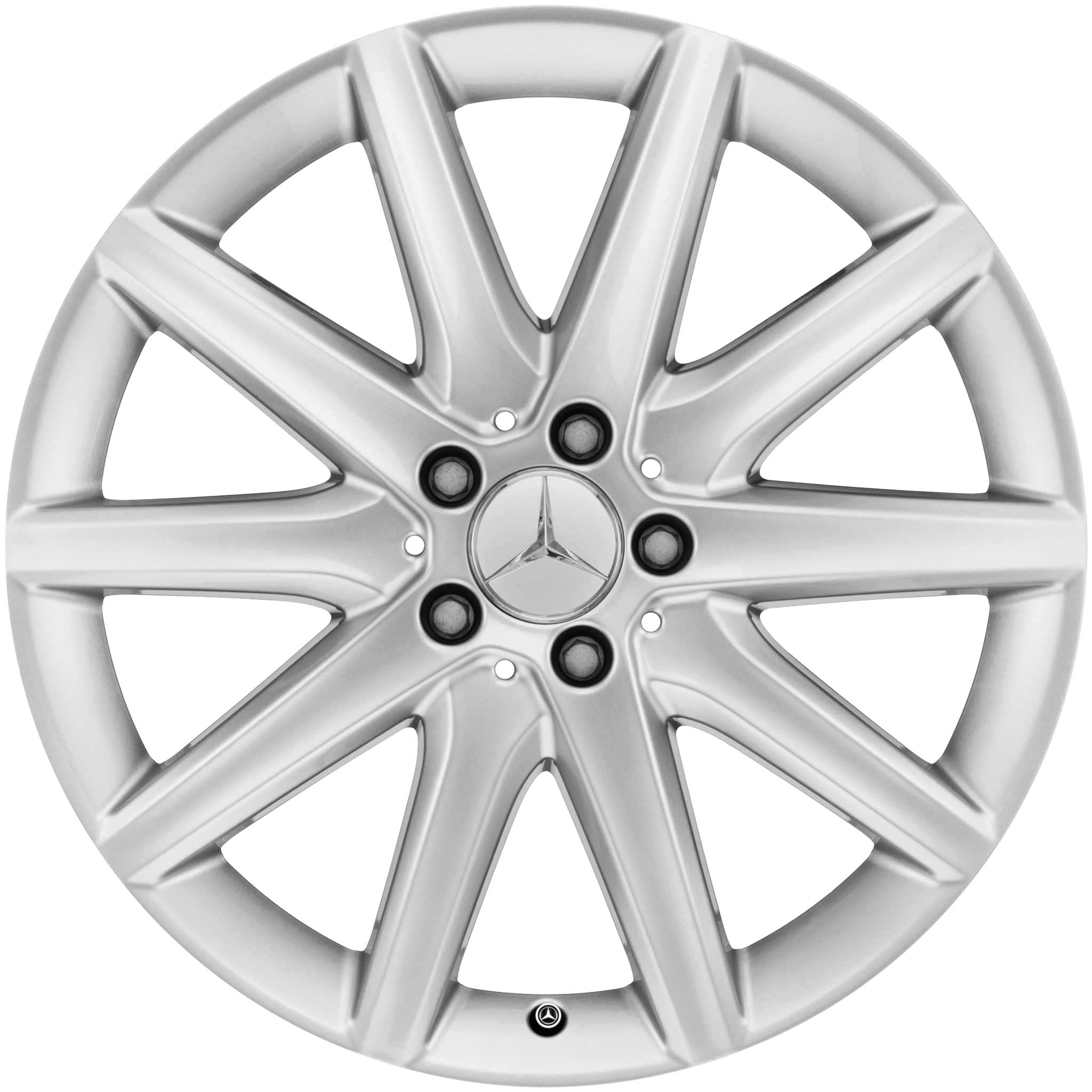 Mercedes 10 Spoke [251-19] Titanium Silver Alloy Wheel Product Image #1