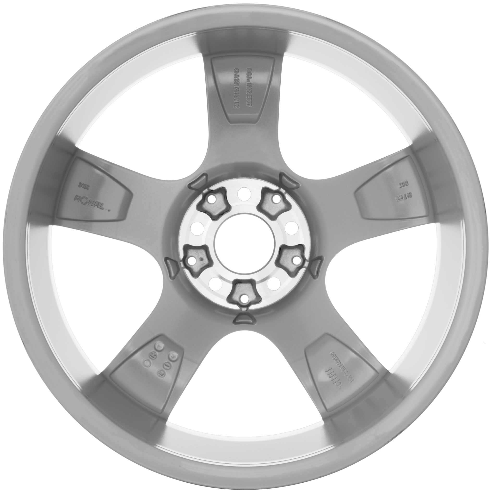 Mercedes 5 Spoke [251-19] Titanium Silver Alloy Wheel Product Image #2