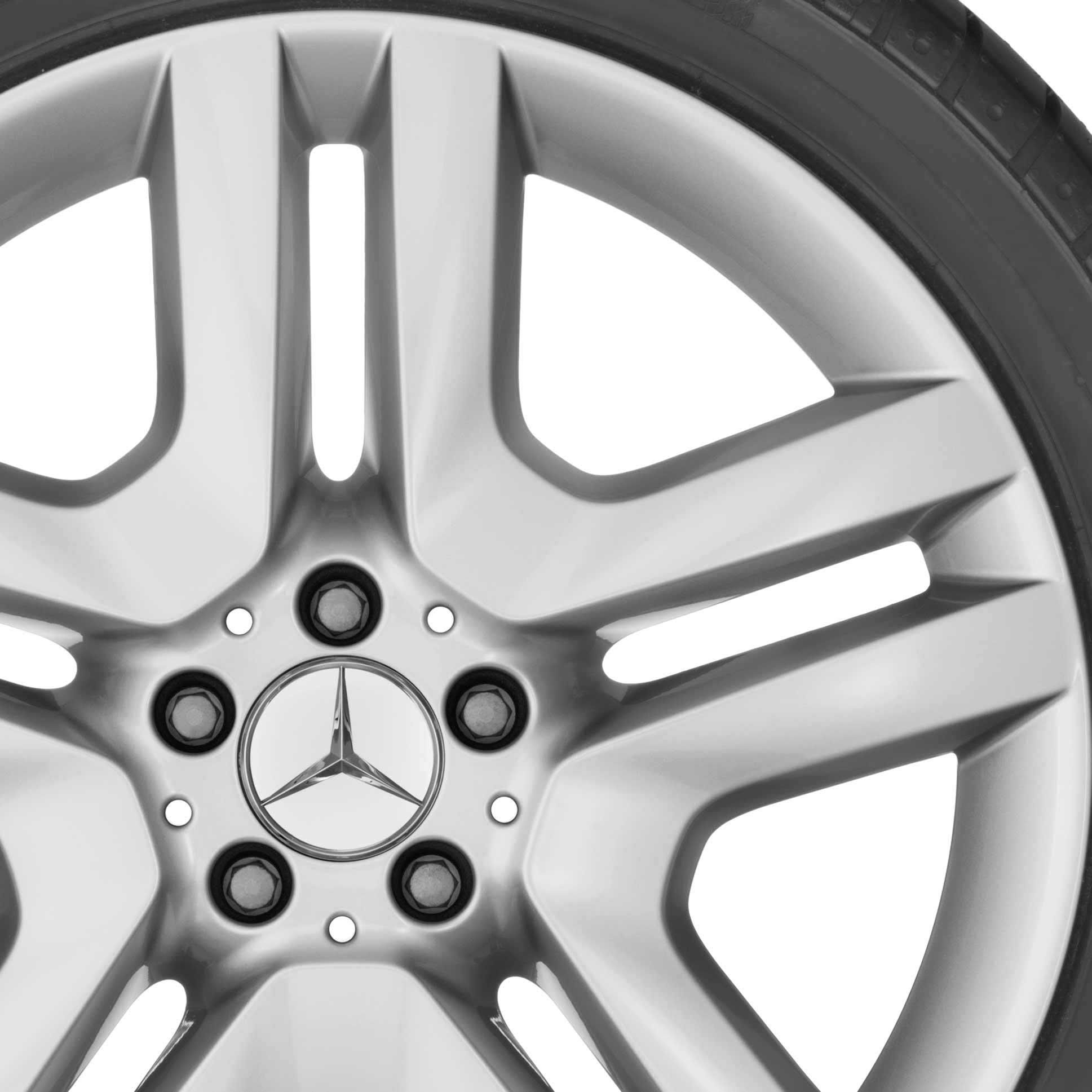 Mercedes 5 Twin Spoke [251-20] Titanium Silver Alloy Wheel Product Image #2
