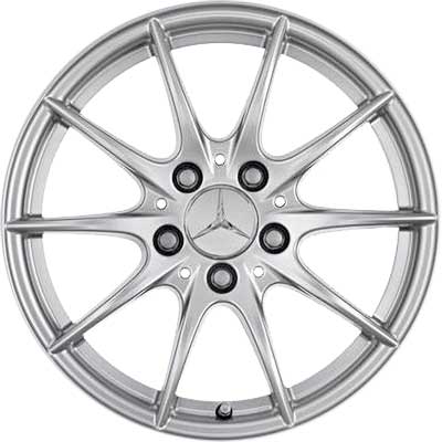 Mercedes 5 Twin Spoke [164-17] Titanium Silver Alloy Wheel Product Image #1