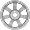 Mercedes 7 Spoke [216-17] Standard Silver with High Sheen Wheel Img 2