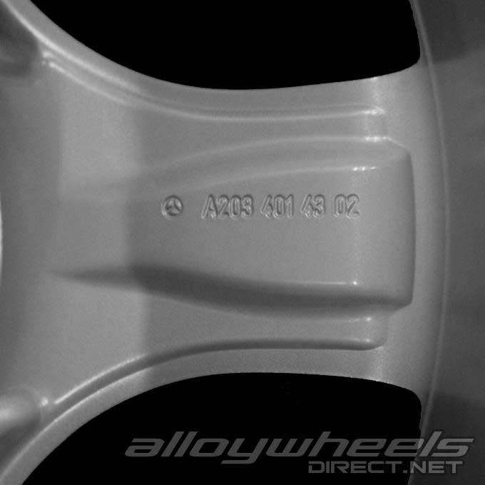 Mercedes Chertan [203-16] Titanium Silver Alloy Wheel Product Image #4