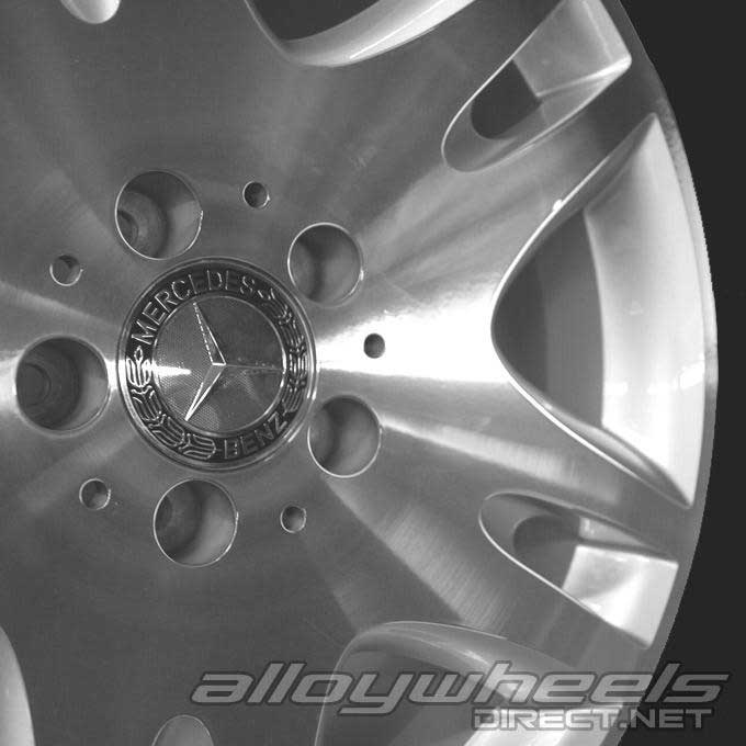 Mercedes Ankaa [211-17] Standard Silver with High Sheen Alloy Wheel Product Image #3