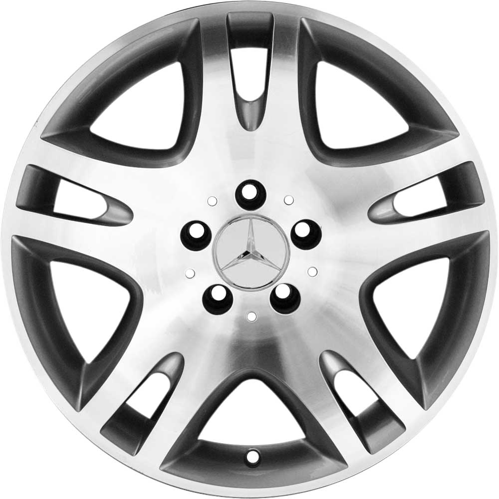 Mercedes Ankaa [211-17] Standard Silver with High Sheen Alloy Wheel Product Image #1