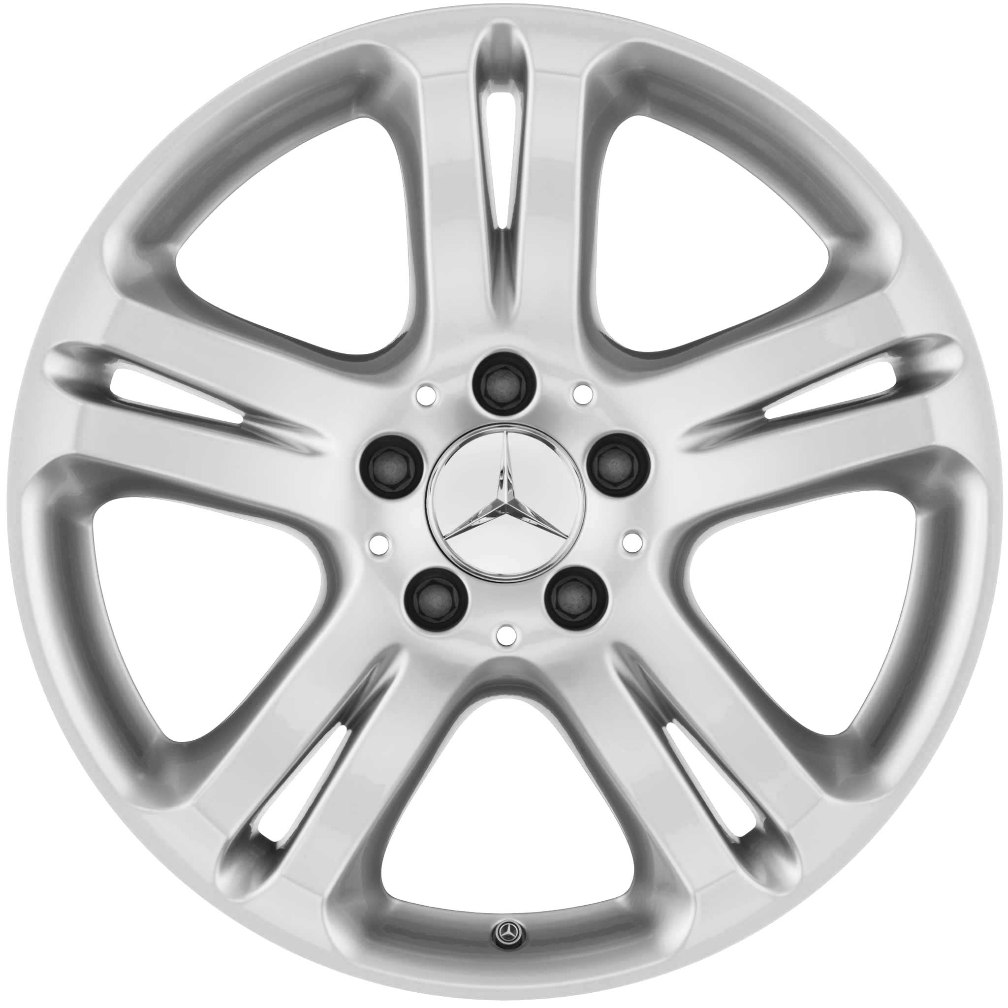 Mercedes 5 Twin Spoke [211-17] Sterling Silver Alloy Wheel Product Image #1