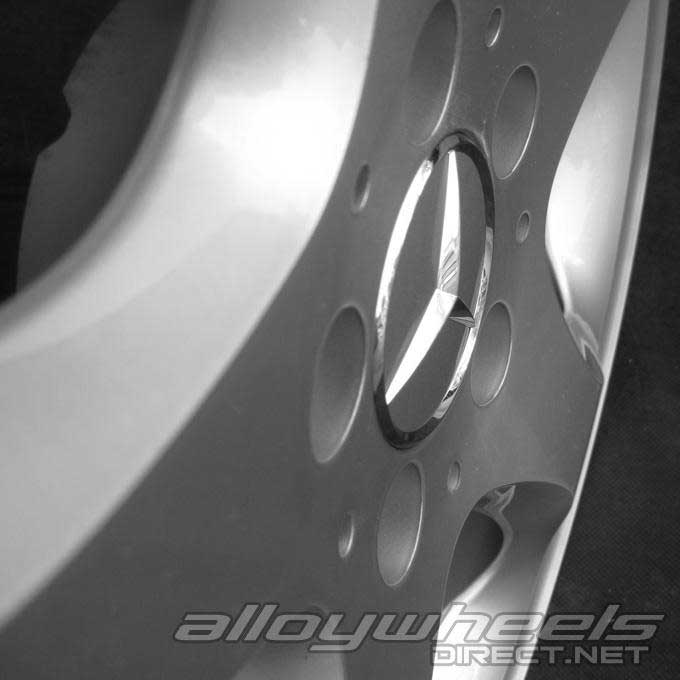 Mercedes Alhena [210-17] Standard Silver with High Sheen Alloy Wheel Product Image #2