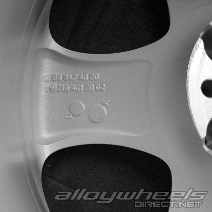 Mercedes Alhena [210-17] Standard Silver with High Sheen Alloy Wheel Product Image #4