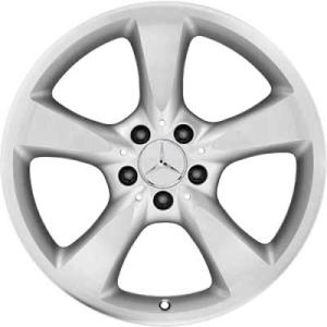 18" Mercedes Lalande [230-18] Standard Silver with High Sheen alloy wheel