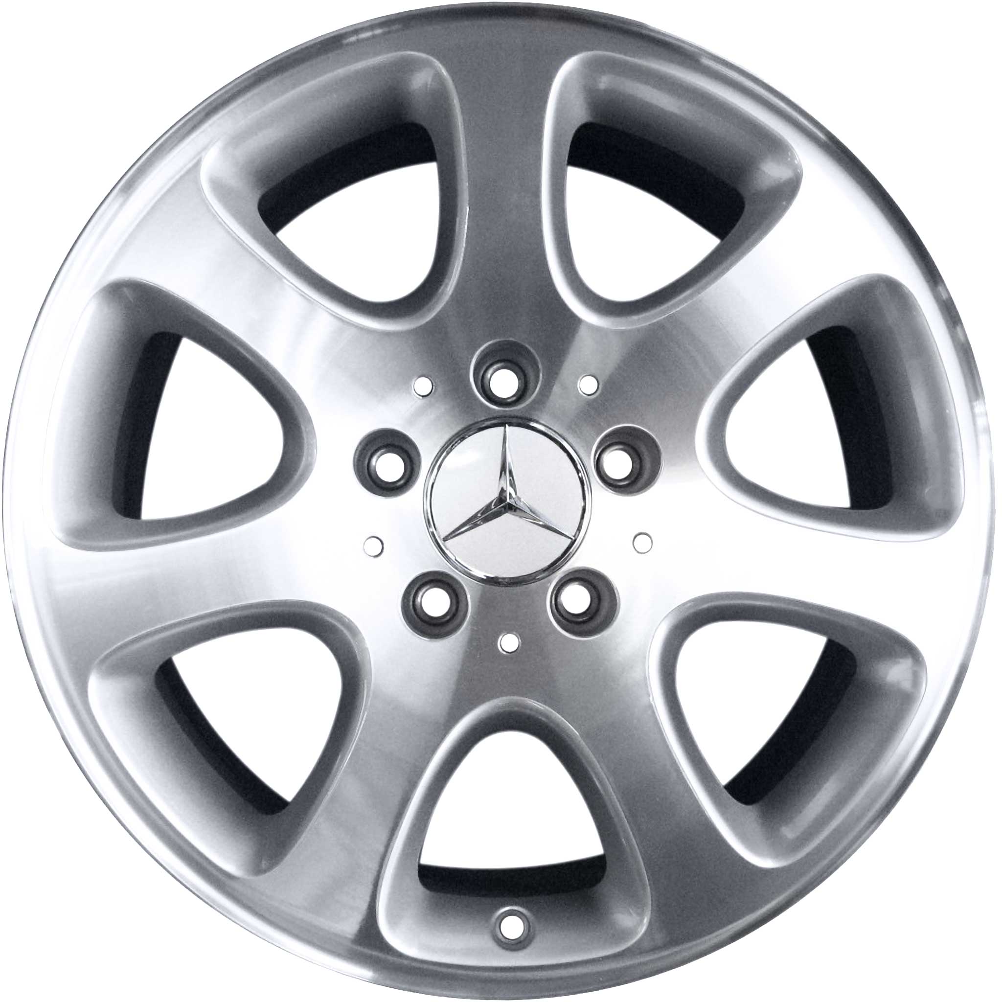 Mercedes Cygnus [209-16] Standard Silver with High Sheen Alloy Wheel Product Image #1