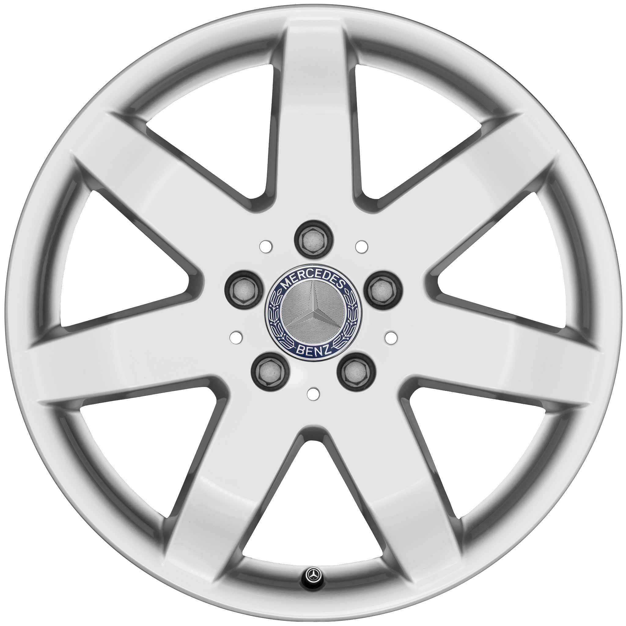 Mercedes 7 Spoke [164-17] Titanium Silver Alloy Wheel Product Image #1