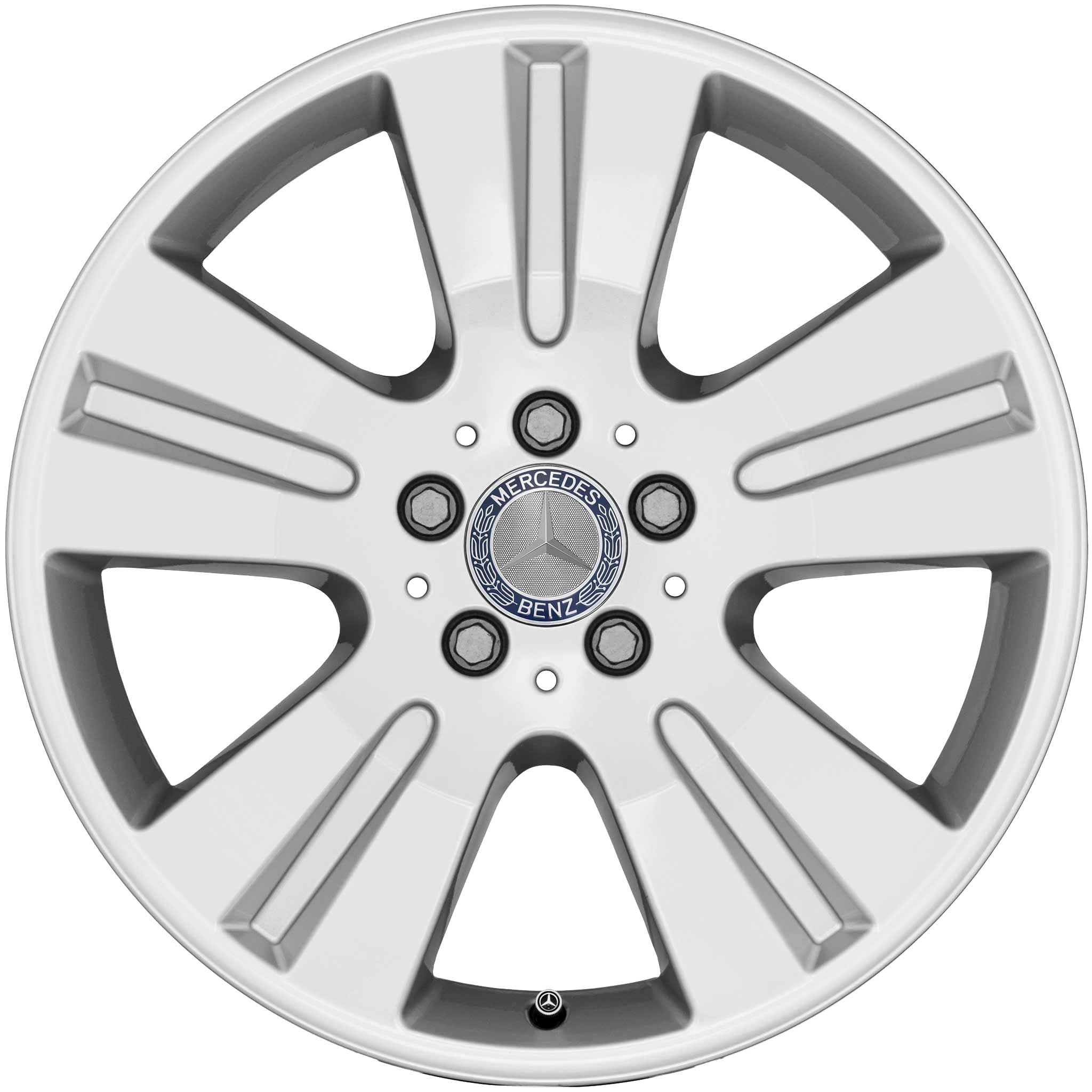 Mercedes 5 Double Spoke [164-18] Titanium Silver Alloy Wheel Product Image #1