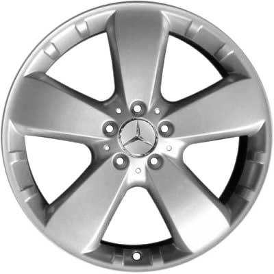 Mercedes 5 Spoke Wing Design [164-19] Titanium Silver Alloy Wheel Product Image #1