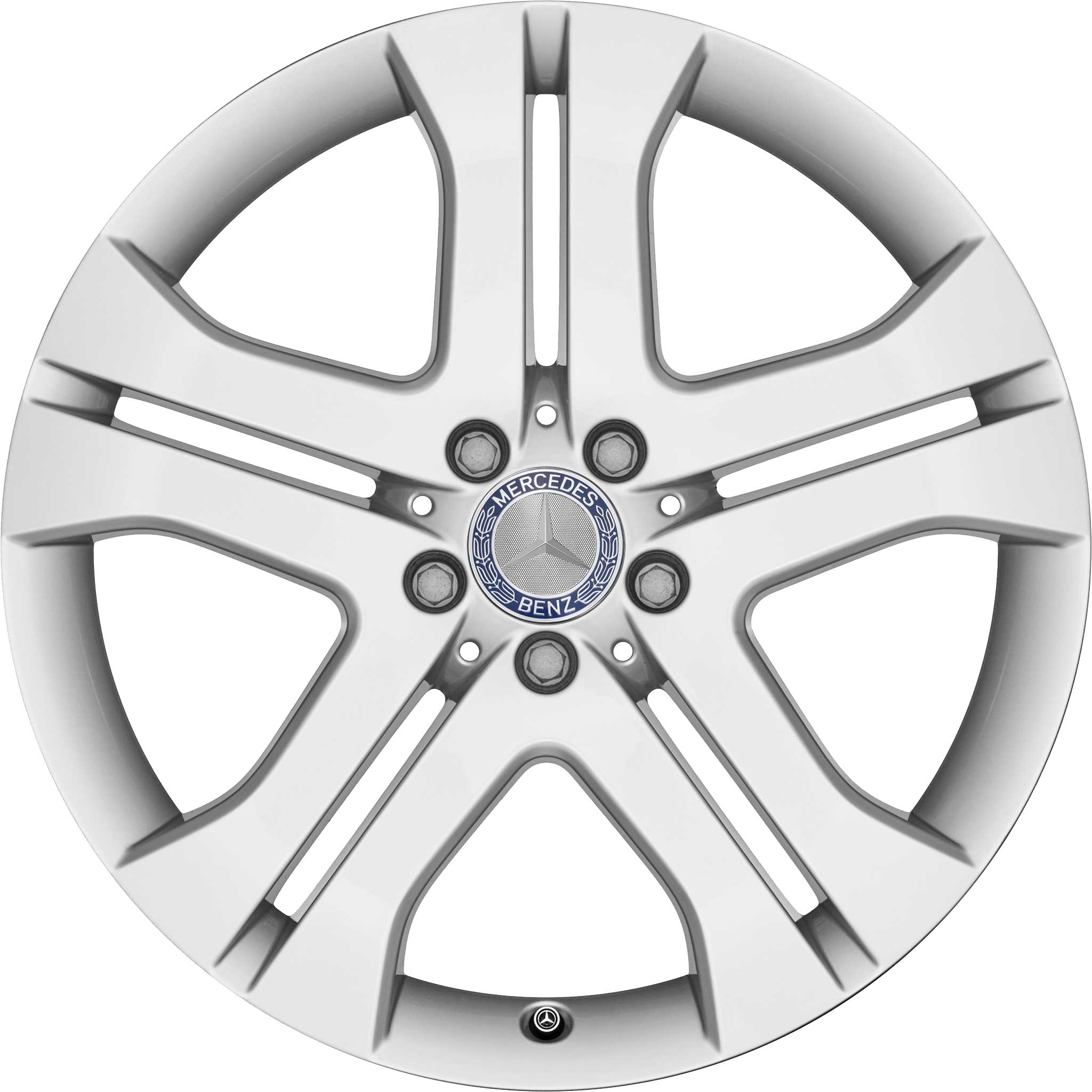 Mercedes 5 Double Spoke [164-19] Titanium Silver Alloy Wheel Product Image #1