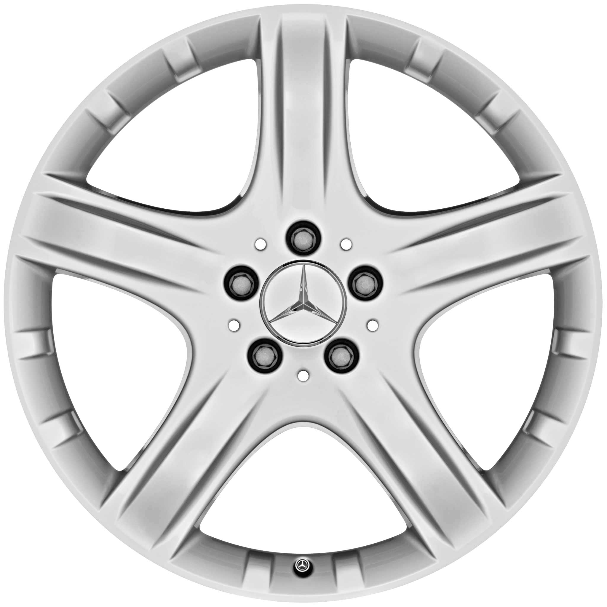 Mercedes 5 Spoke [251-19] Titanium Silver Alloy Wheel Product Image #1