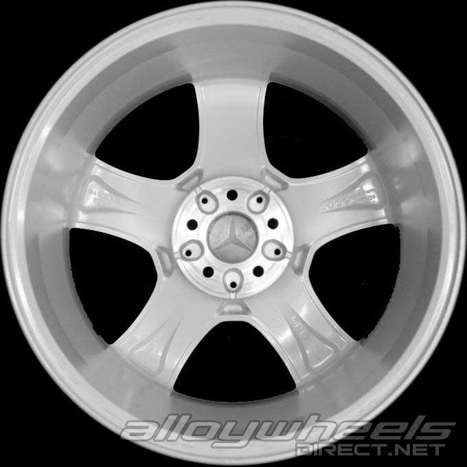 Mercedes 5 Spoke [164-19] Titanium Silver Alloy Wheel Product Image #2
