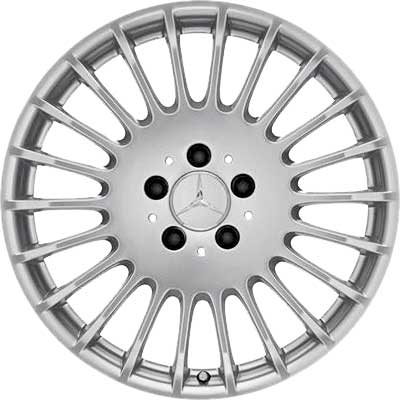 Mercedes Multispoke [221-19] Sterling Silver Alloy Wheel Product Image #1