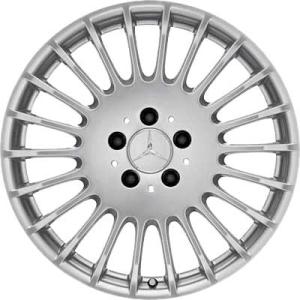 19" Mercedes Multispoke [221-19] Sterling Silver alloy wheel