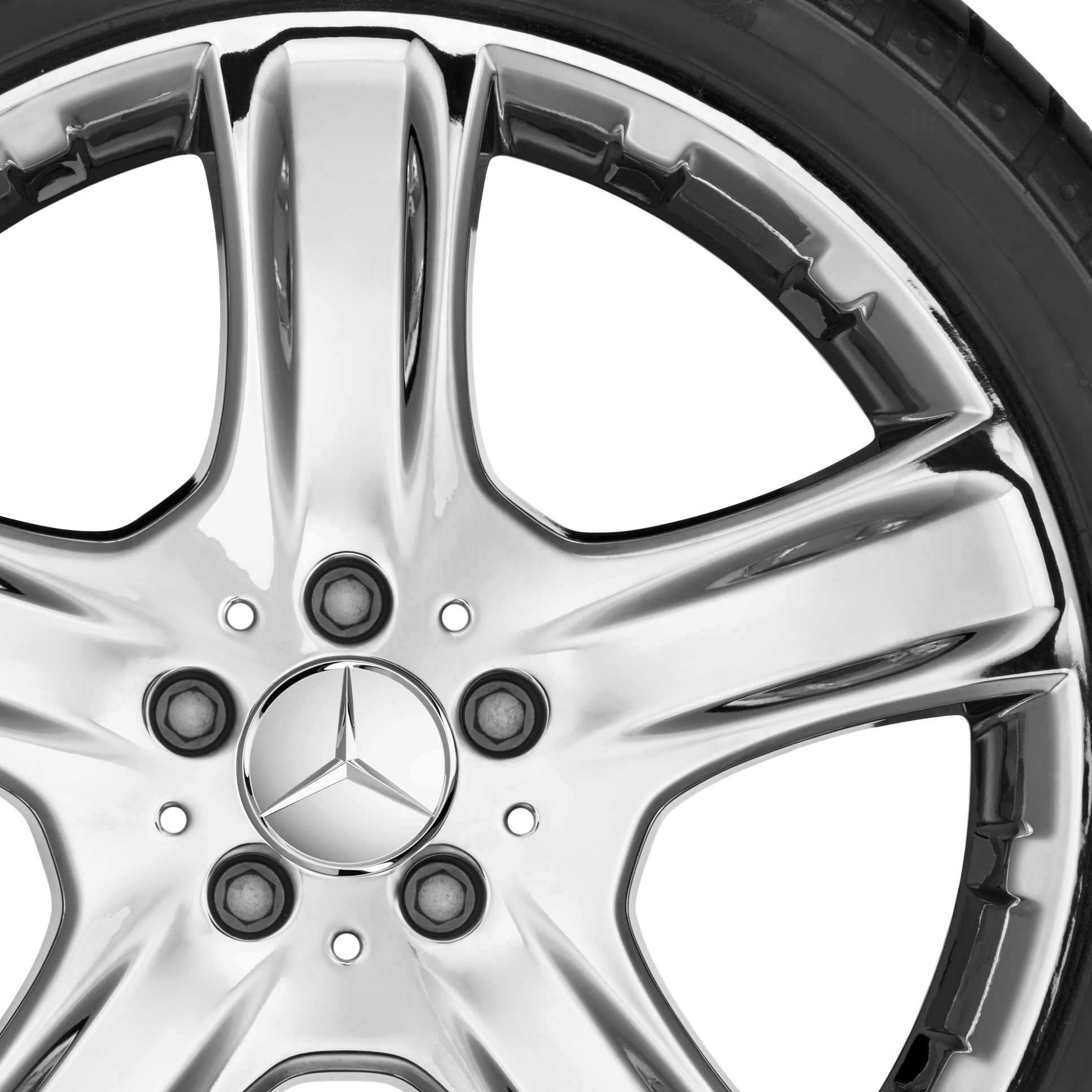 Mercedes 5 Spoke [164-19] Chrome Look Alloy Wheel Product Image #2