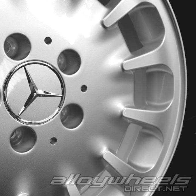 Mercedes Yilduz [211-16] Standard Silver with High Sheen Alloy Wheel Product Image #3