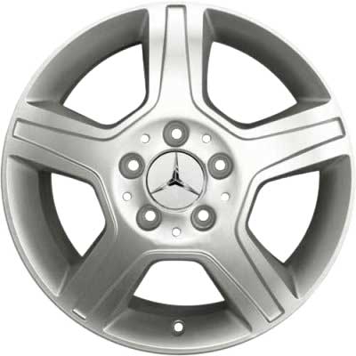 Mercedes 5 Spoke [168-16] Titanium Silver Alloy Wheel Product Image #1