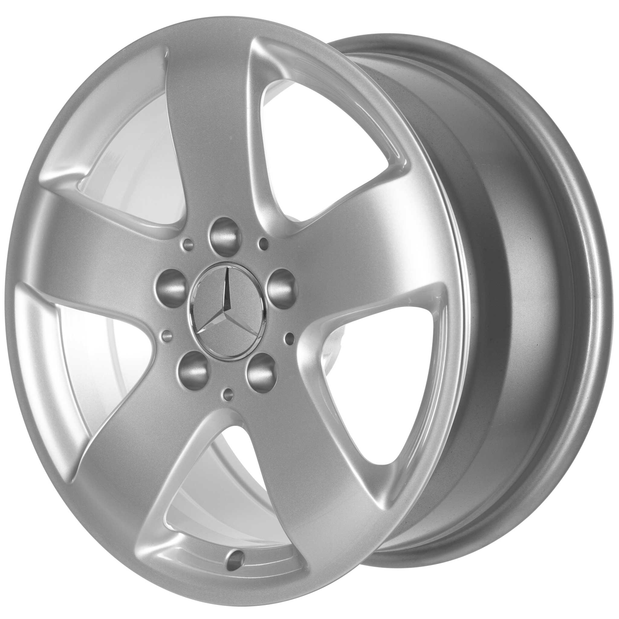 Mercedes Rucha [211-16] Titanium Silver Alloy Wheel Product Image #2