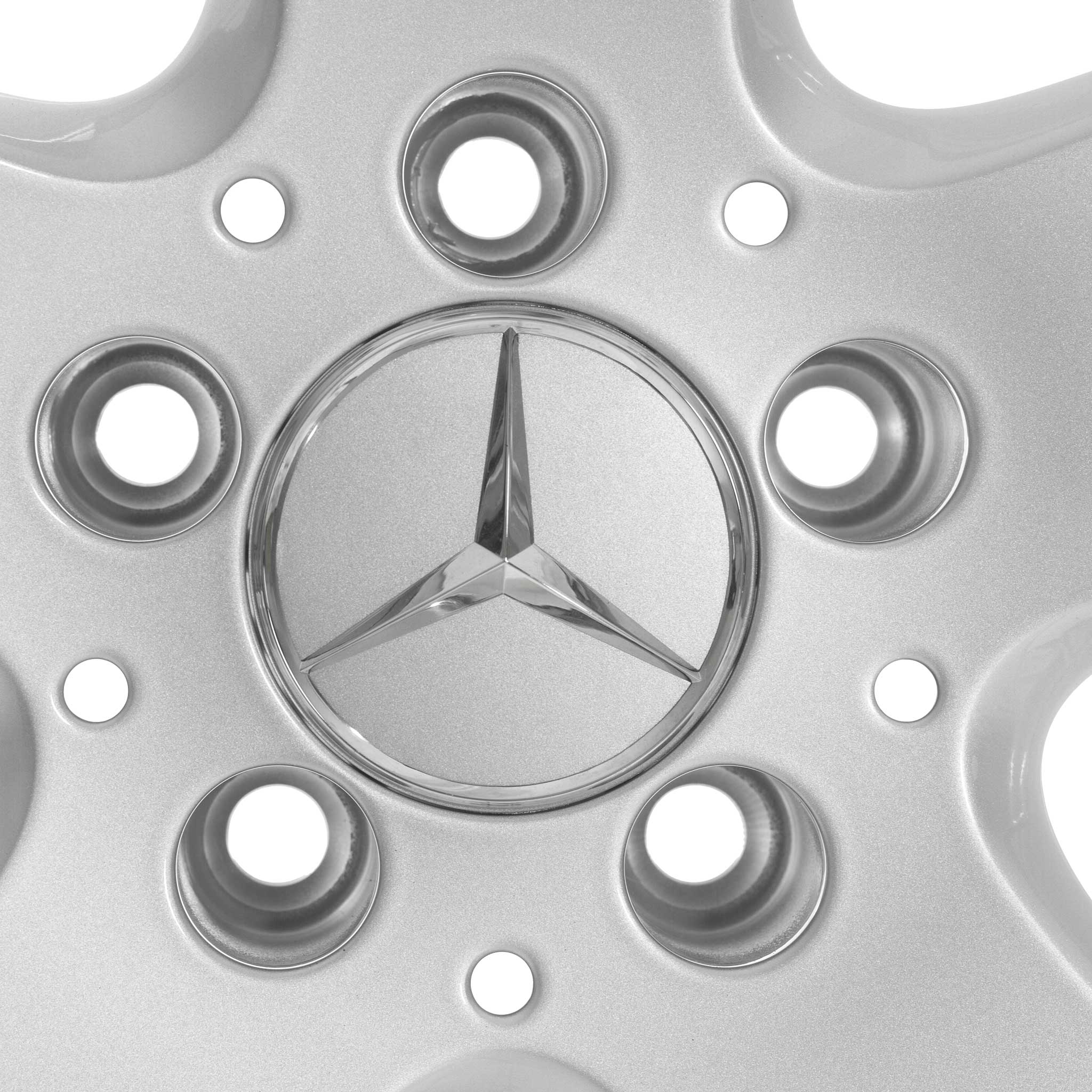 Mercedes Rucha [211-16] Titanium Silver Alloy Wheel Product Image #4