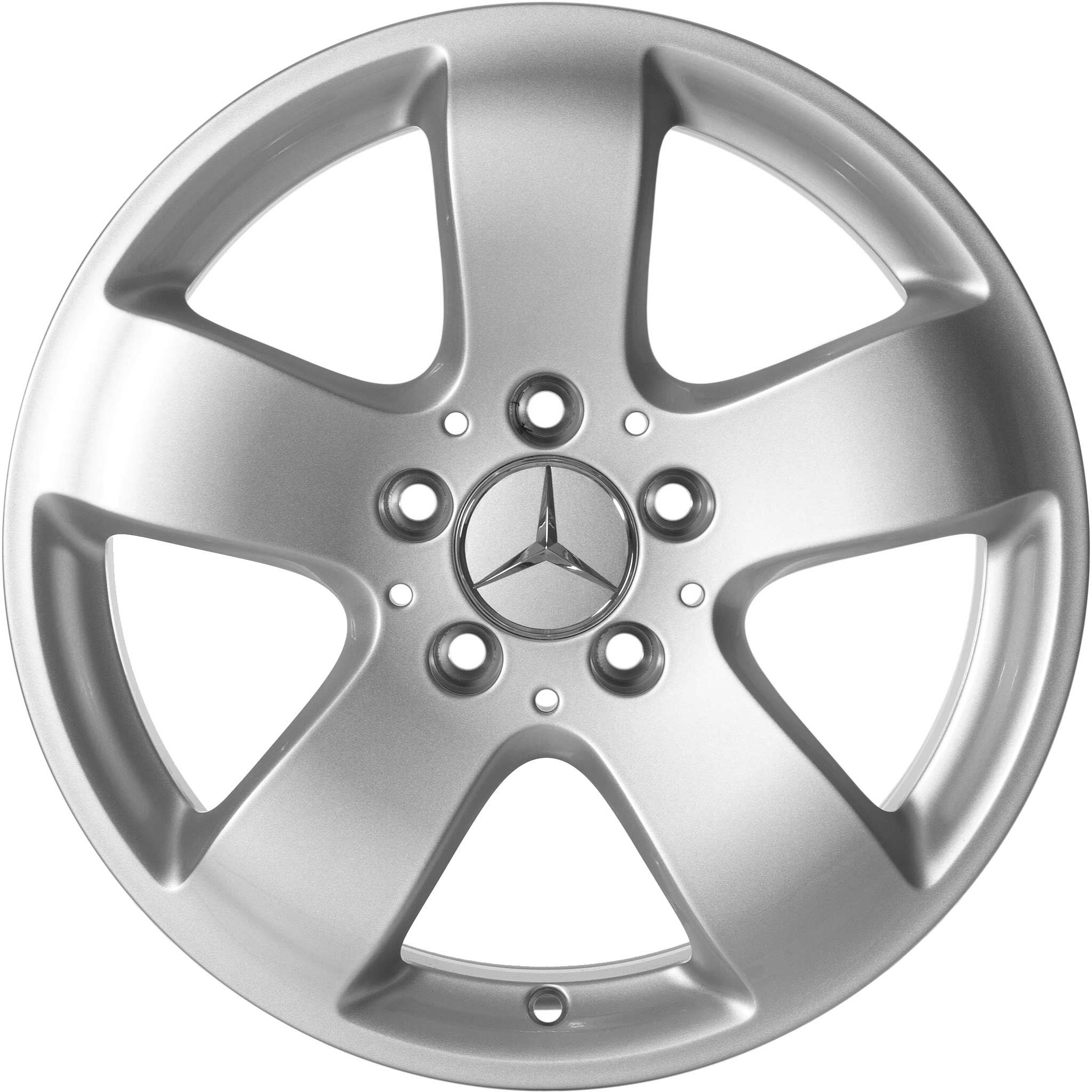 Mercedes Rucha [211-16] Titanium Silver Alloy Wheel Product Image #1
