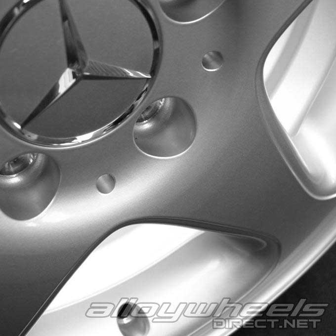 Mercedes Algieba [203-16] Titanium Silver Alloy Wheel Product Image #2