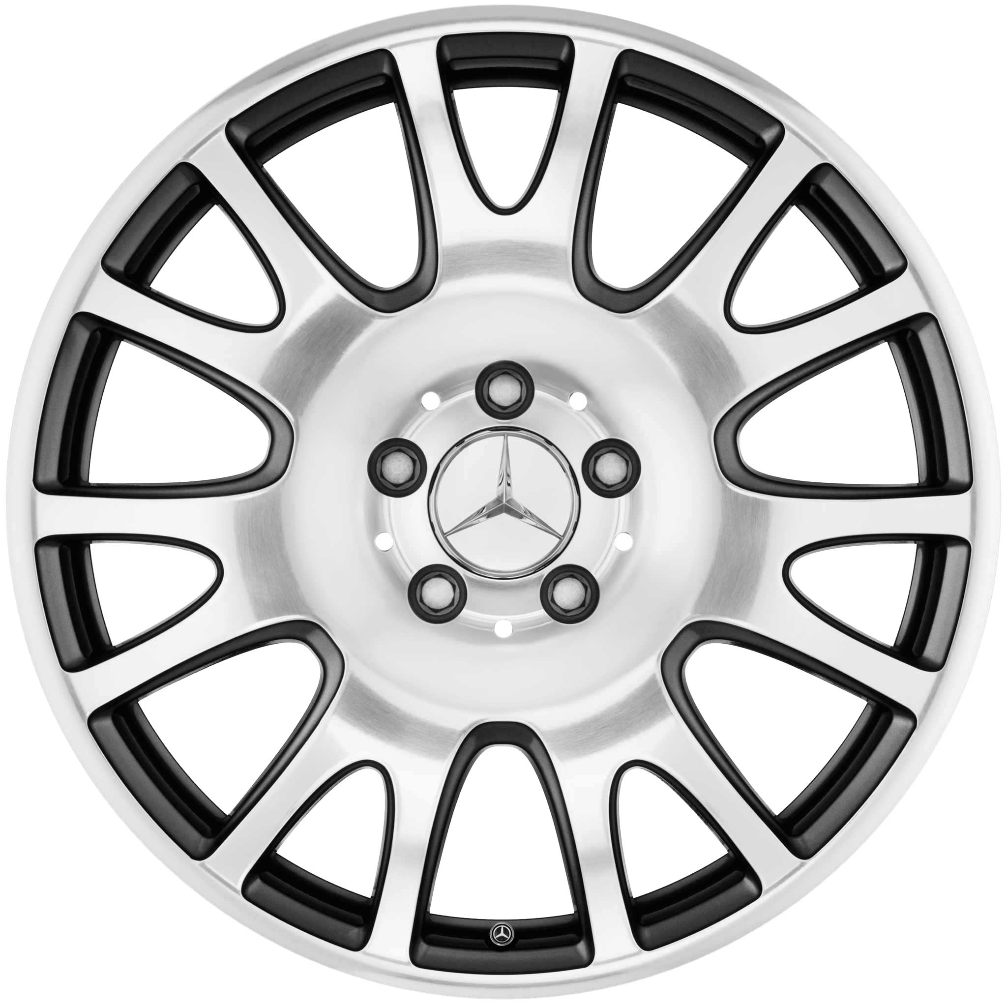 Mercedes Alresha [209-18] Standard Silver with High Sheen Alloy Wheel Product Image #1