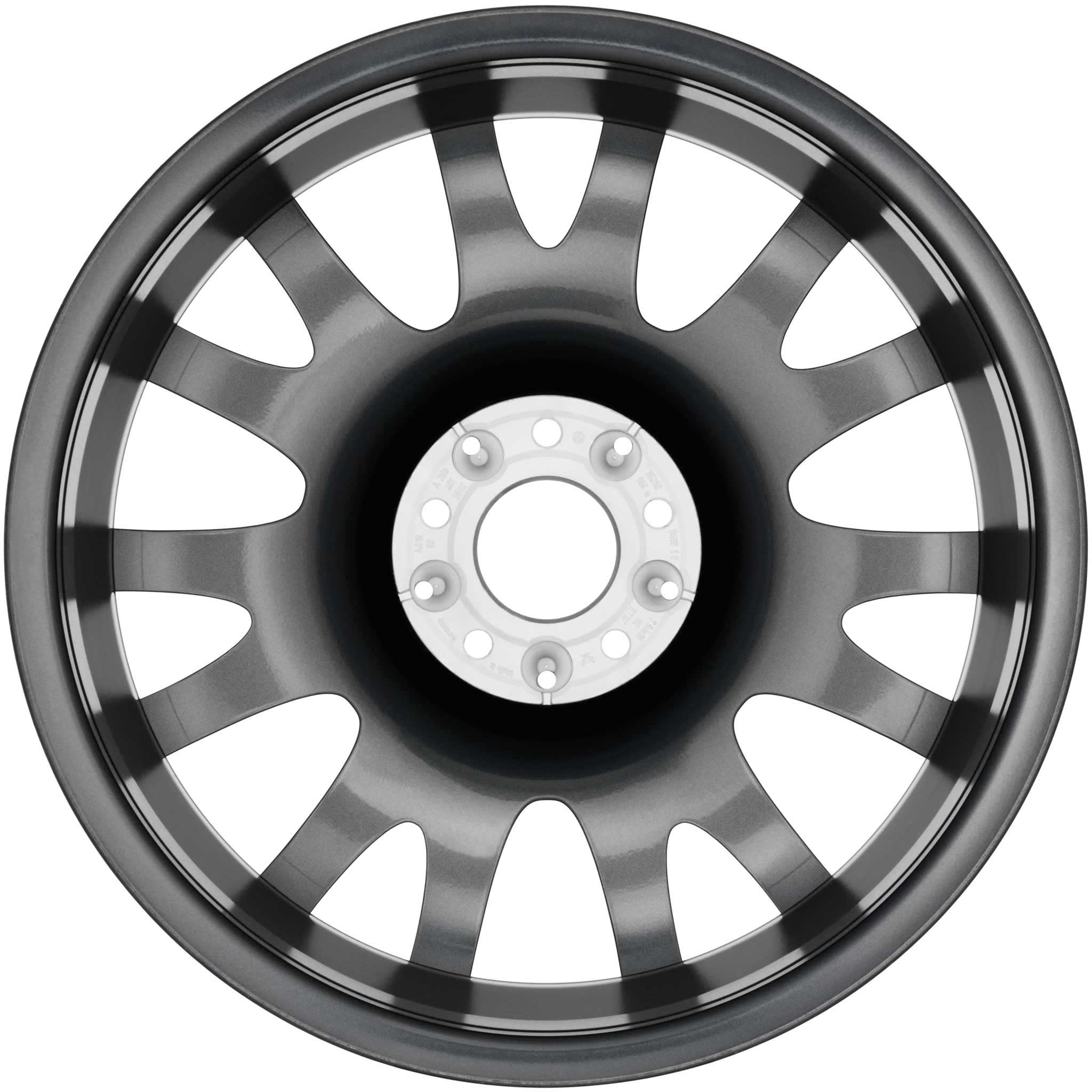 Mercedes Alresha [209-18] Standard Silver with High Sheen Alloy Wheel Product Image #3
