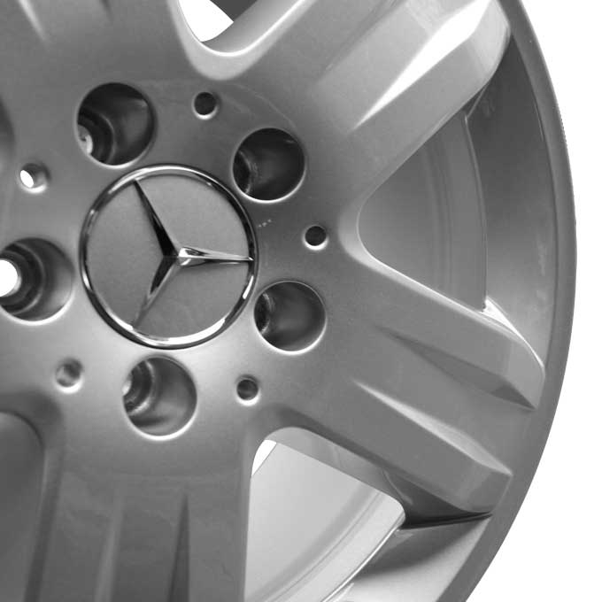 Mercedes 5 Spoke [163-17] Titanium Silver Alloy Wheel Product Image #3