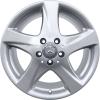 Mercedes 5 Spoke [220-17] Sterling Silver Wheel Img 1