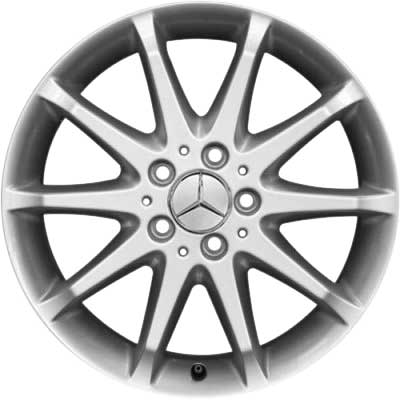 Mercedes 10 Spoke [169-17] Sterling Silver Alloy Wheel Product Image #1