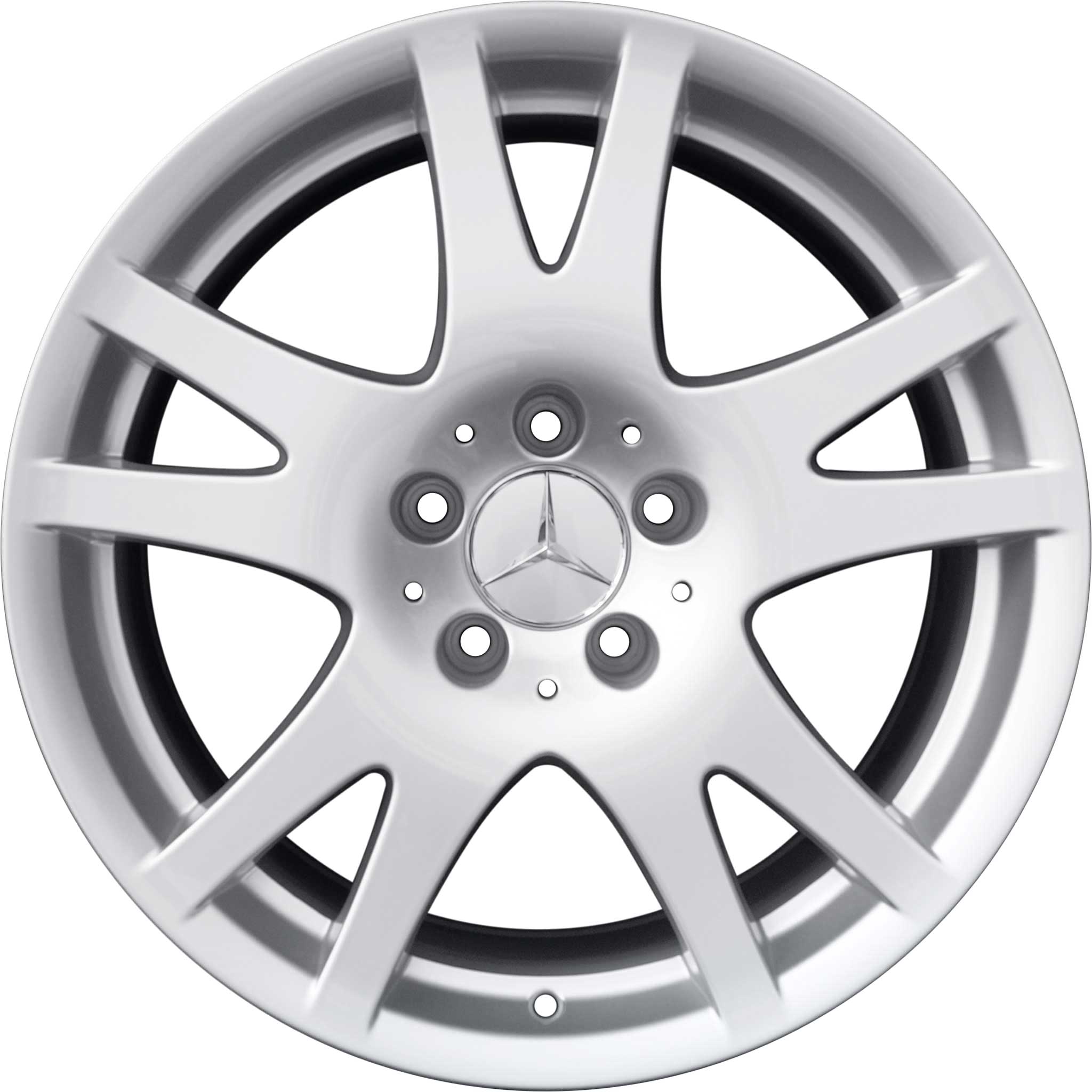 Mercedes 5 Twin Spoke [219-17] Titanium Silver Alloy Wheel Product Image #1