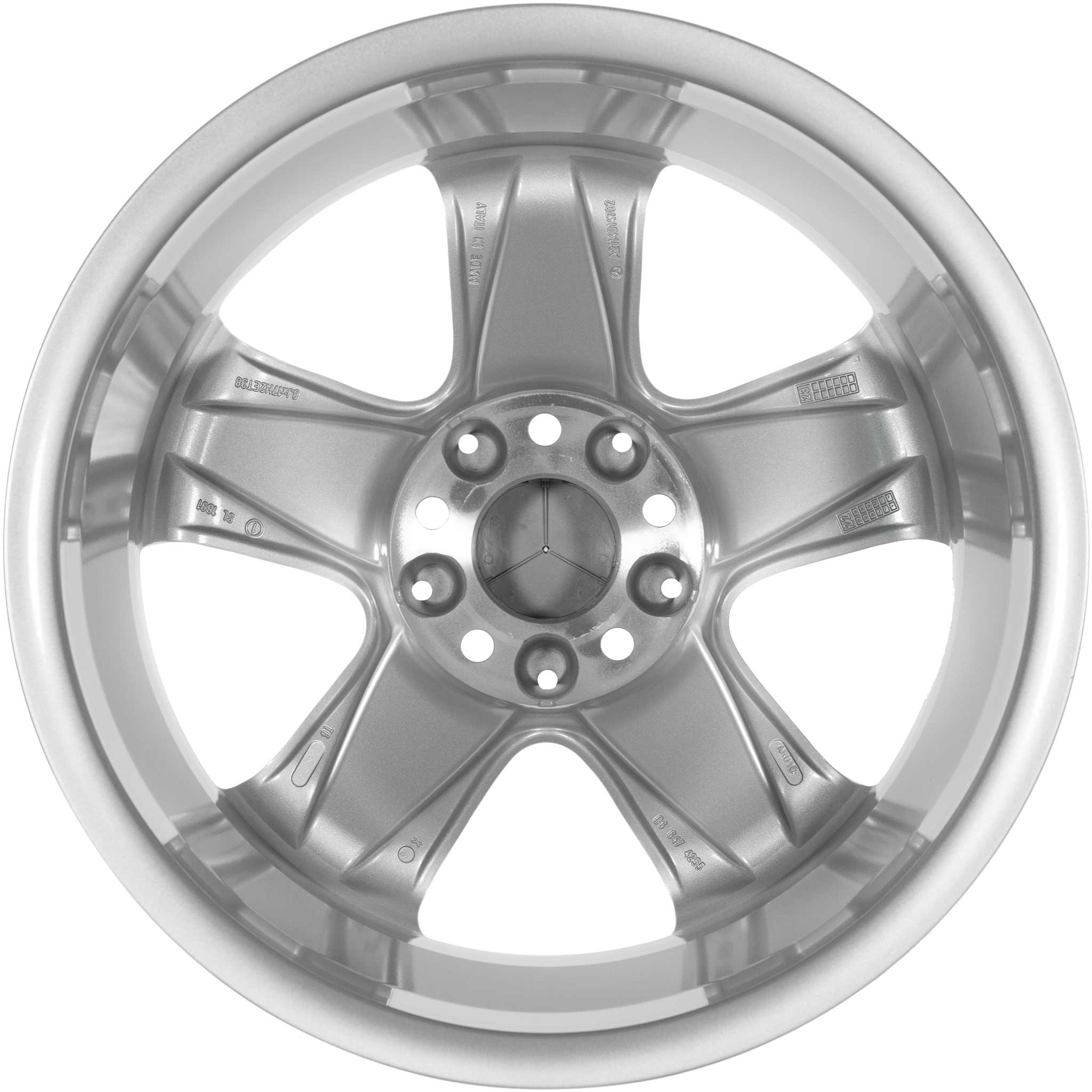 Mercedes Rucha [211-17] Titanium Silver Alloy Wheel Product Image #3