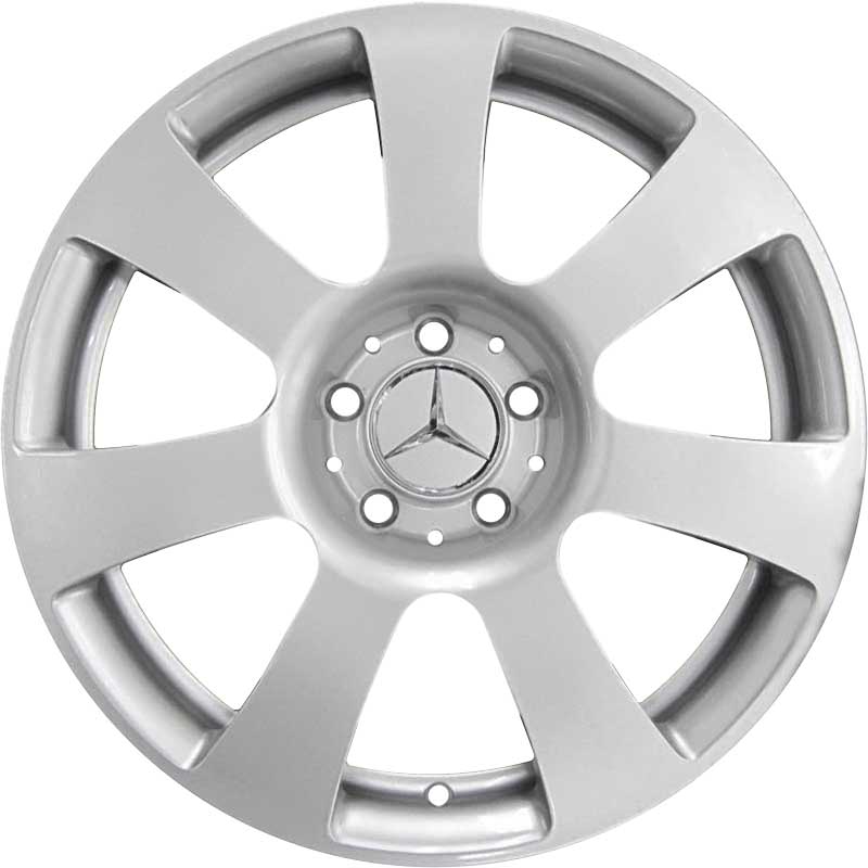 Mercedes 7 Spoke [221-17] Standard Silver with High Sheen (Forged) Alloy Wheel Product Image #1