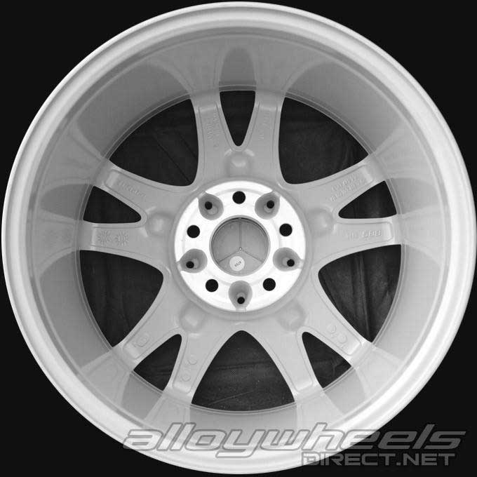 Mercedes 5 Twin Spoke [219-17] Titanium Silver Alloy Wheel Product Image #2