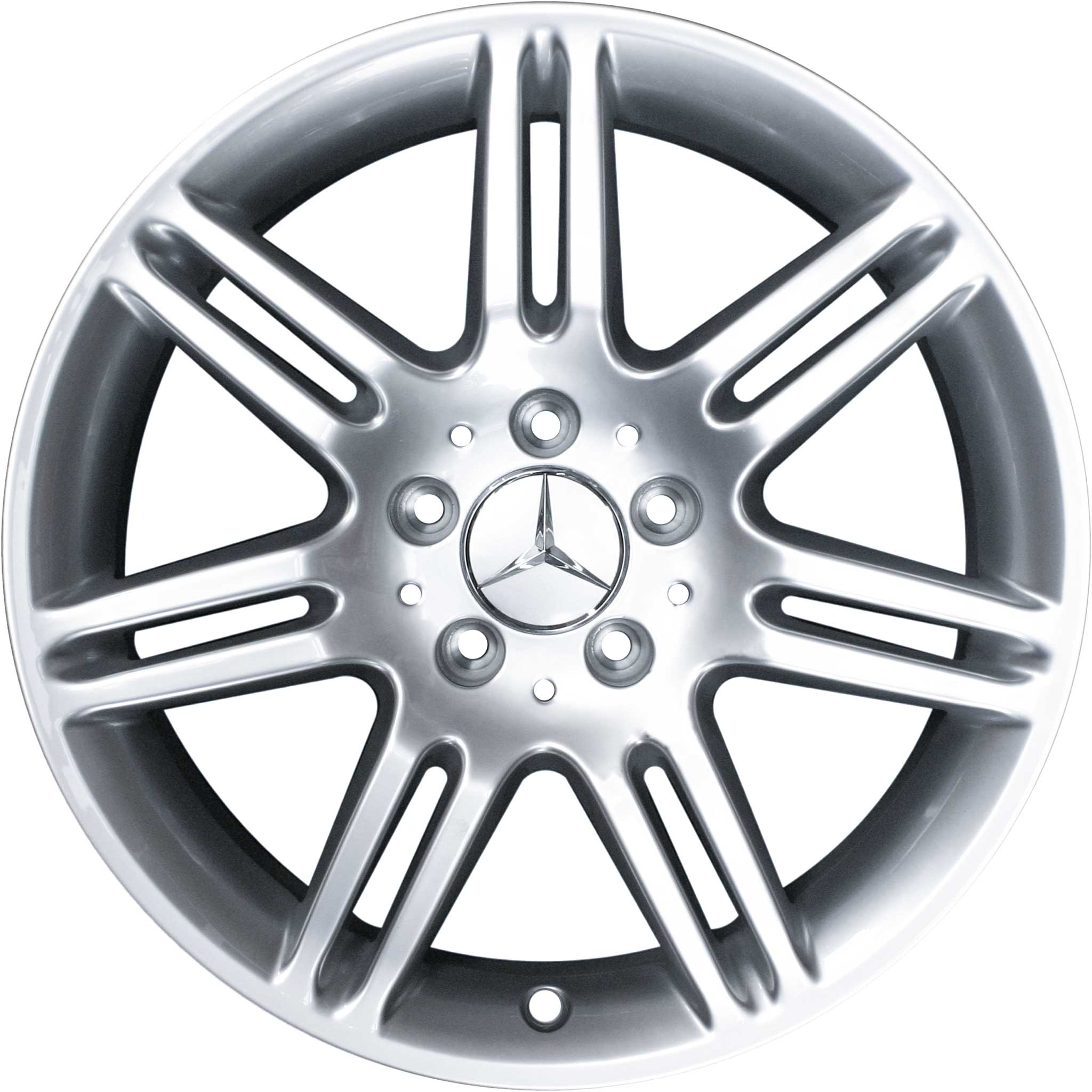 Mercedes 7 Twin Spoke [203-17] Sterling Silver Alloy Wheel Product Image #1