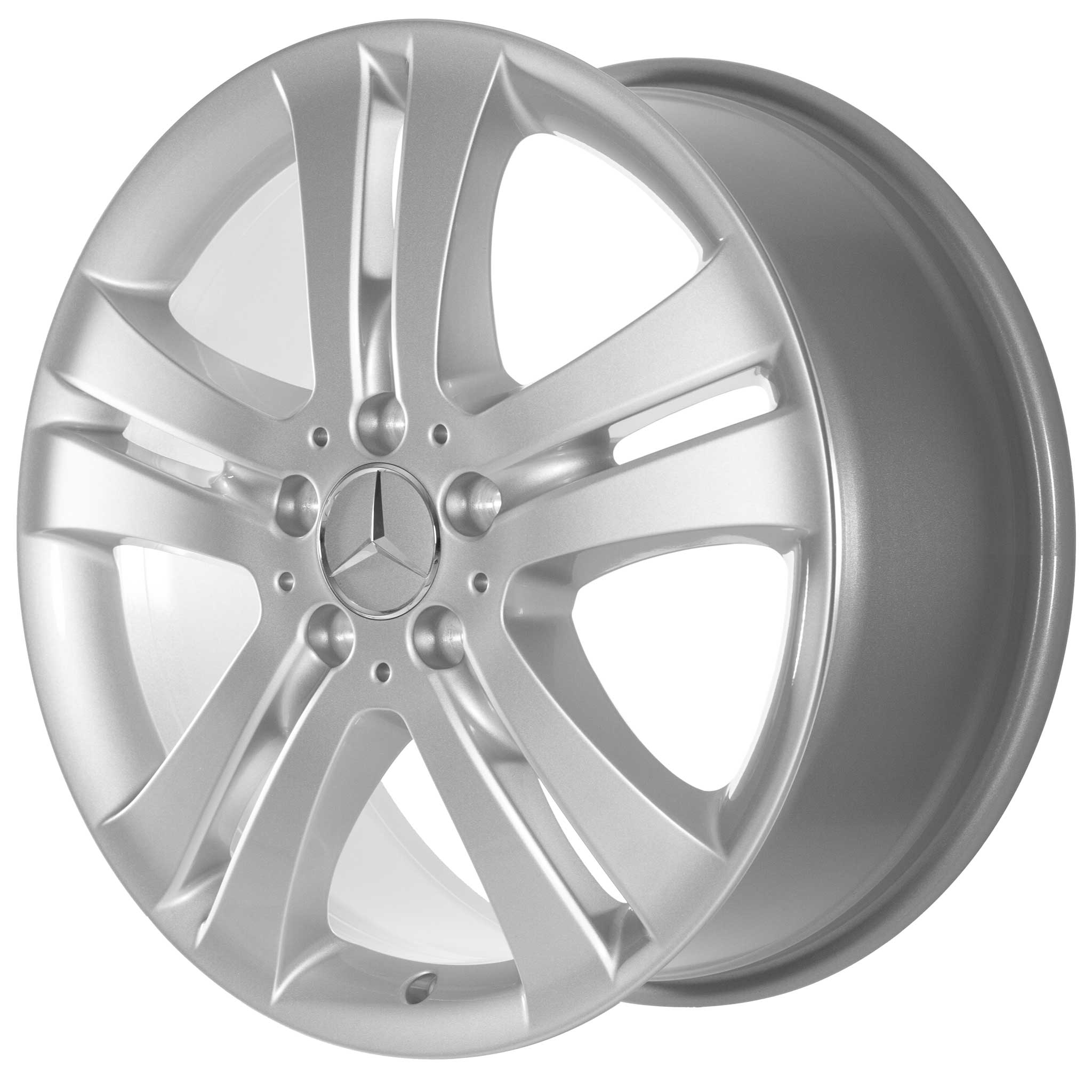 Mercedes 5 Twin Spoke [251-18] Titanium Silver Alloy Wheel Product Image #2