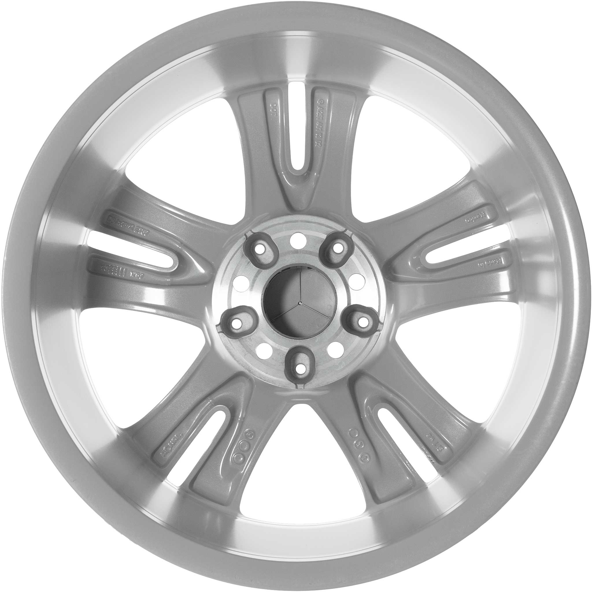 Mercedes 5 Twin Spoke [251-18] Titanium Silver Alloy Wheel Product Image #3