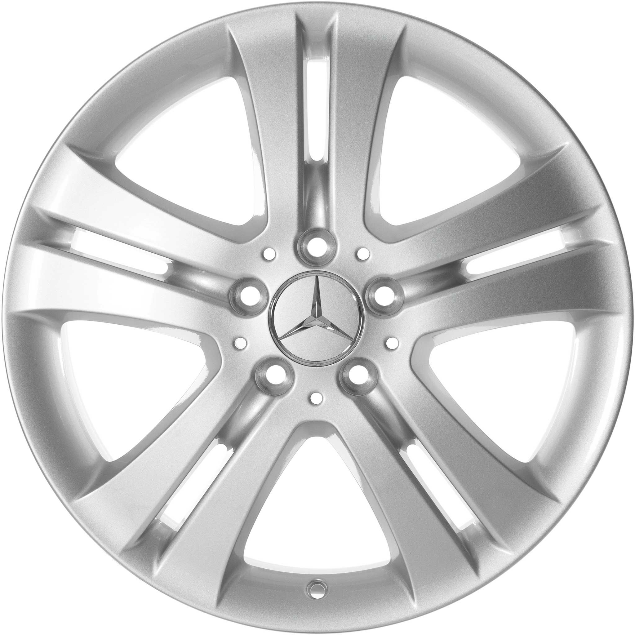 Mercedes 5 Twin Spoke [251-18] Titanium Silver Alloy Wheel Product Image #1