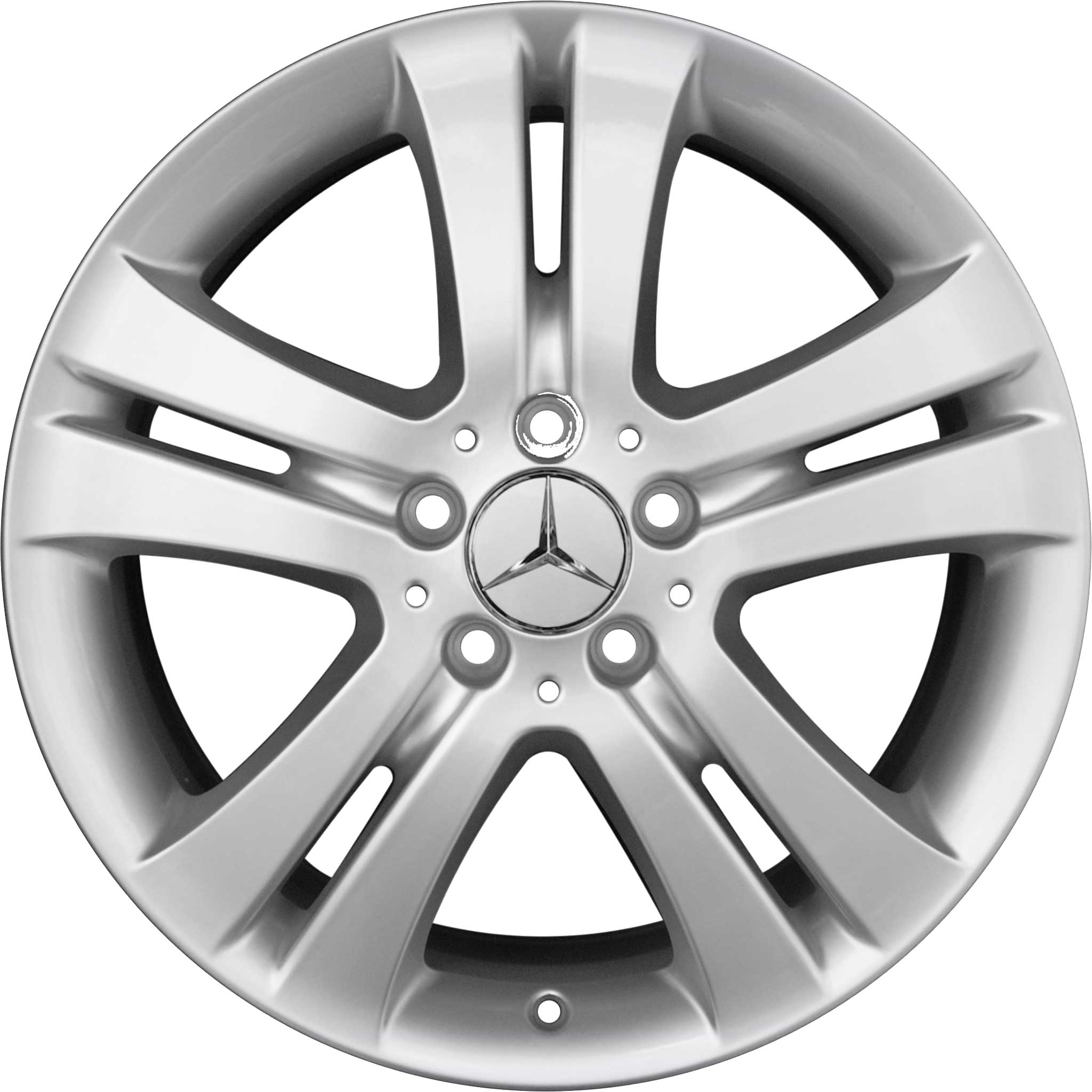 Mercedes 5 Twin Spoke [164-18] Titanium Silver Alloy Wheel Product Image #1
