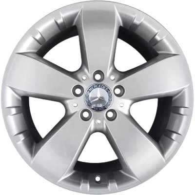 Mercedes 5 Spoke Wing Design [164-18] Titanium Silver Alloy Wheel Product Image #1