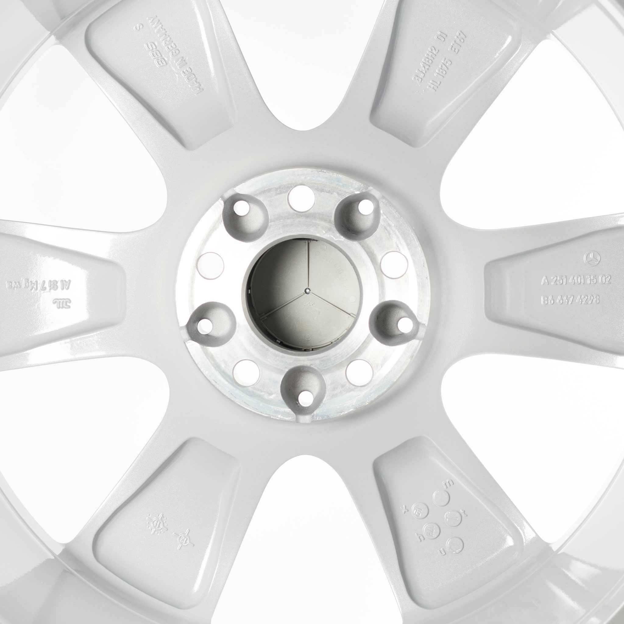 Mercedes Angetenar [251-18] Titanium Silver Alloy Wheel Product Image #4